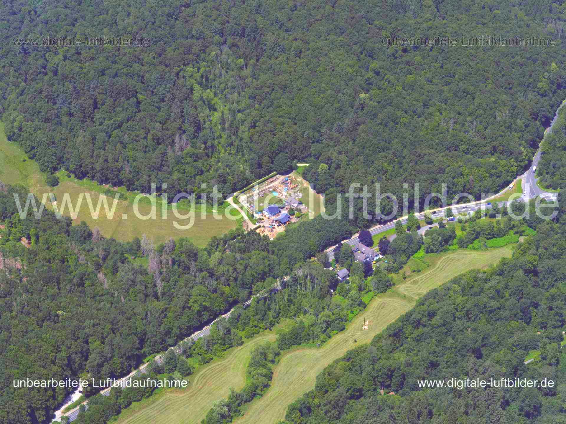 Luftaufnahme Holz bei Schlangenbad in Schlangenbad | Darmstadt, Hessen
