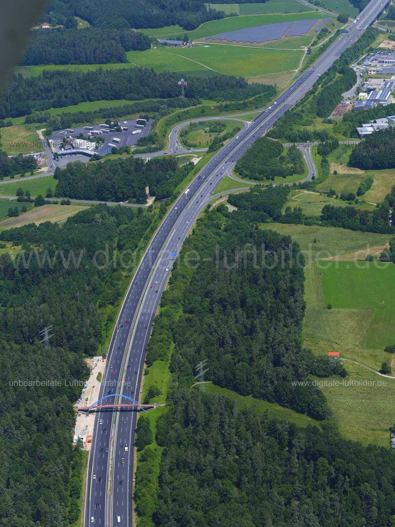 Luftaufnahme Brückenbau bei Schnaittach in Schnaittach | Mittelfranken, Bayern