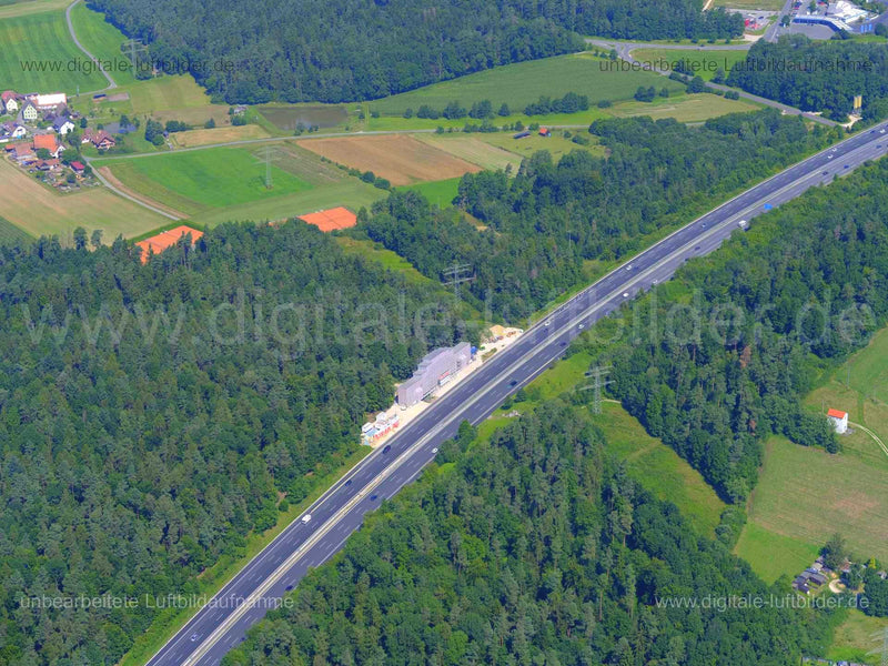 Luftaufnahme Brückenbau bei Schnaittach in Schnaittach | Mittelfranken, Bayern