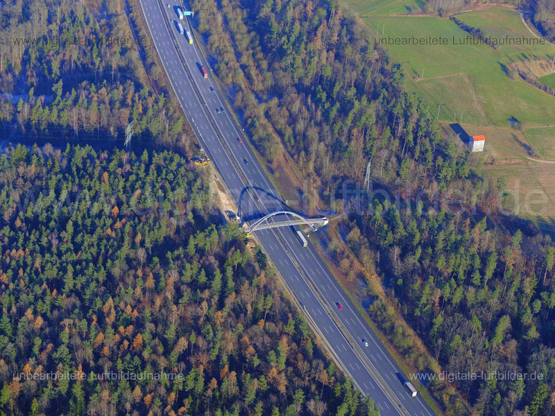 Luftaufnahme Brückenbau bei Schnaittach in Schnaittach | Mittelfranken, Bayern