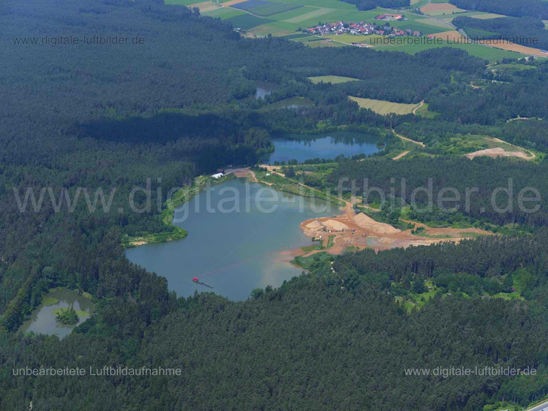 Luftaufnahme Sandgrube Hammerand bei Schnaittach in Schnaittach | Mittelfranken, Bayern