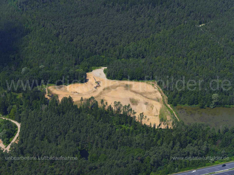 Luftaufnahme Sandgrube Hammerand bei Schnaittach in Schnaittach | Mittelfranken, Bayern
