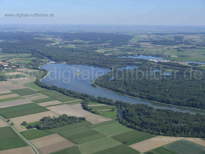 Luftaufnahme Donaualtwasser Schnödhof in Schnödhof | Oberbayern, Bayern