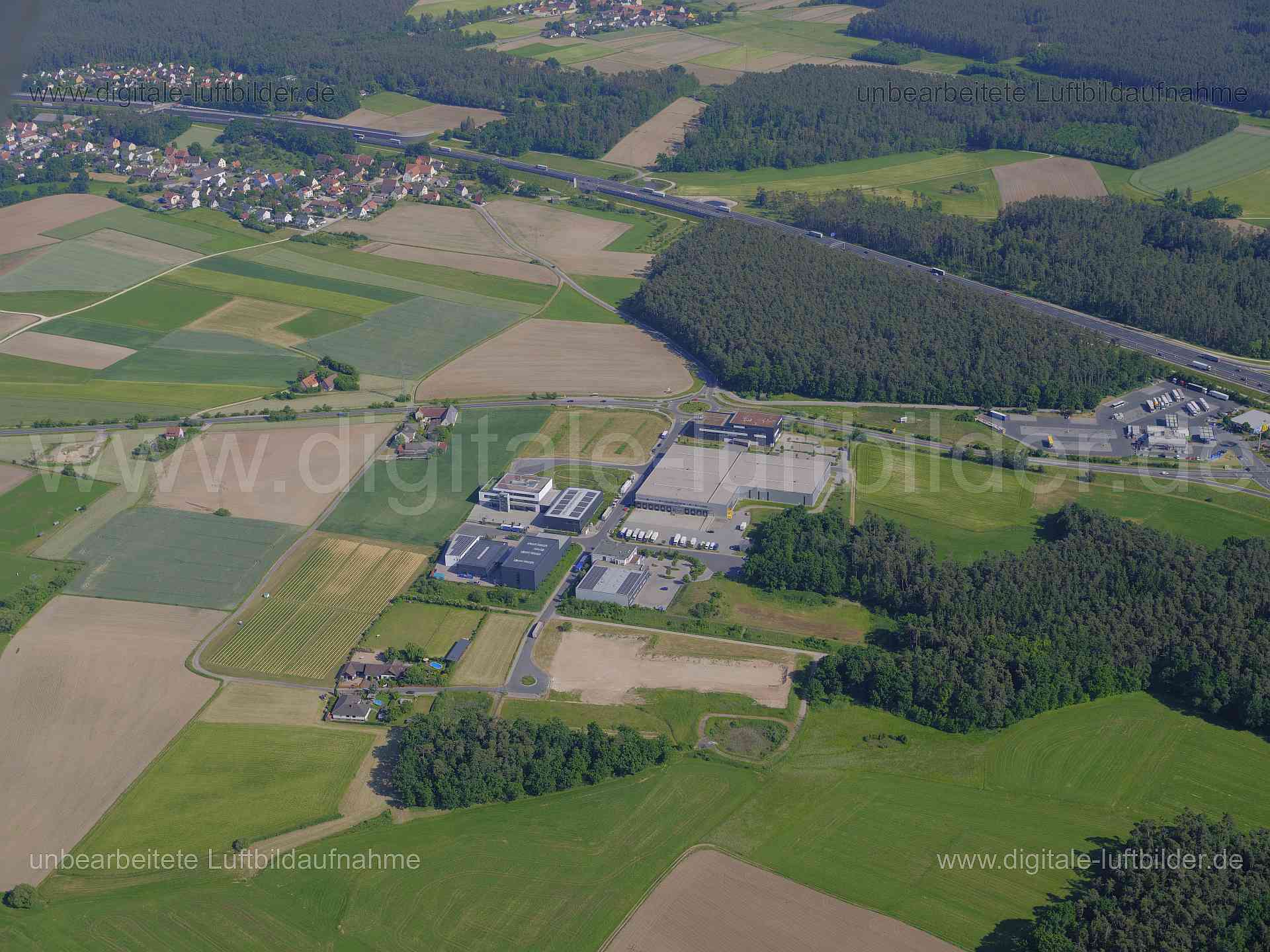 Luftaufnahme bei Schwabach in Schwabach | Mittelfranken, Bayern