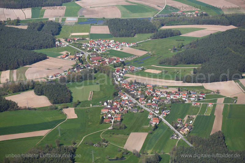 Luftaufnahme Ottersdorf und Tennenlohe in Schwabach | Mittelfranken, Bayern