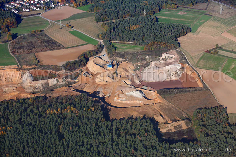 Luftaufnahme Sandgrube in Schwabach | Mittelfranken, Bayern