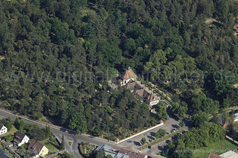 Luftaufnahme Waldfriedhof Schwabach in Schwabach | Mittelfranken, Bayern