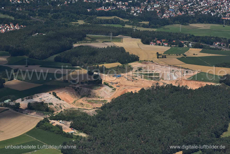 Luftaufnahme Wolkersdorfer Sandgrube in Schwabach | Mittelfranken, Bayern