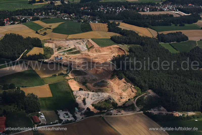 Luftaufnahme Wolkersdorfer Sandgrube in Schwabach | Mittelfranken, Bayern