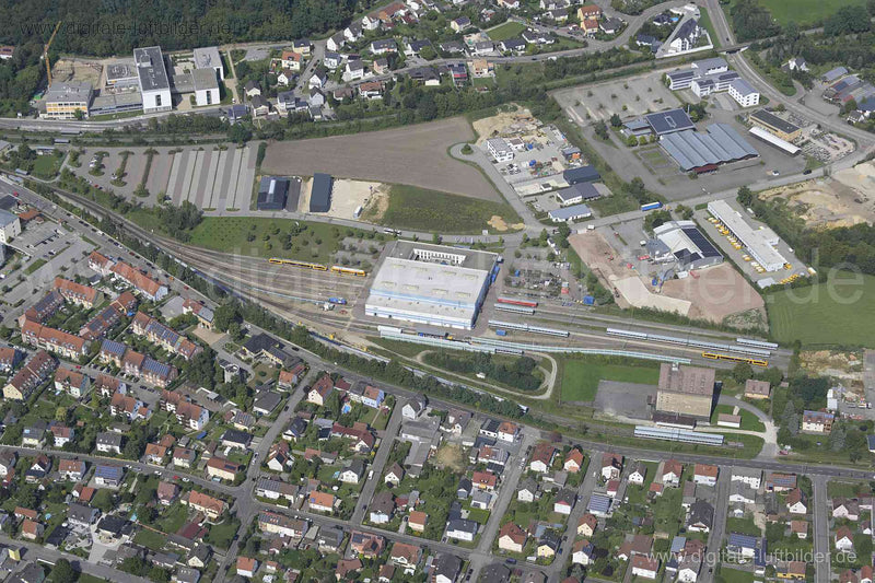 Luftaufnahme Betriebswerk Die Länderbahn in Schwandorf | Oberpfalz, Bayern