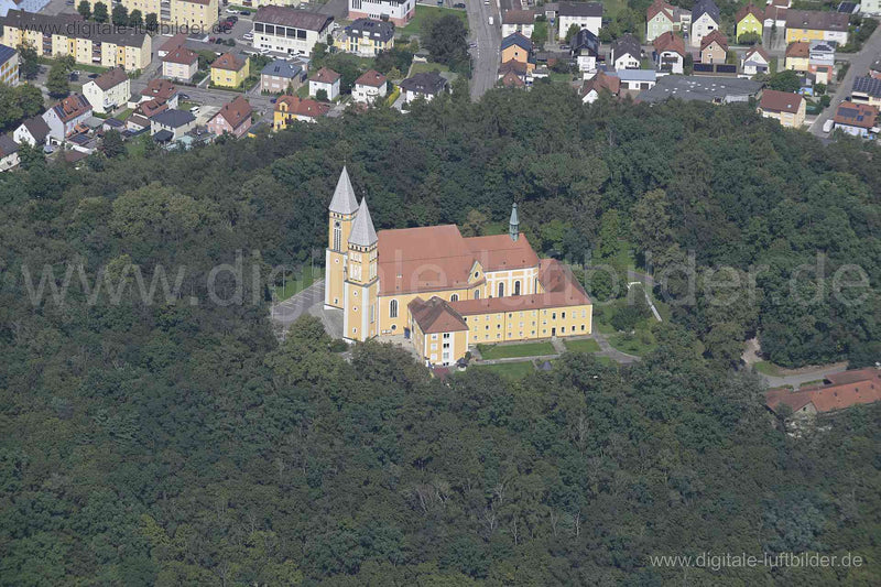 Luftaufnahme Kreuzberg Kirche in Schwandorf | Oberpfalz, Bayern