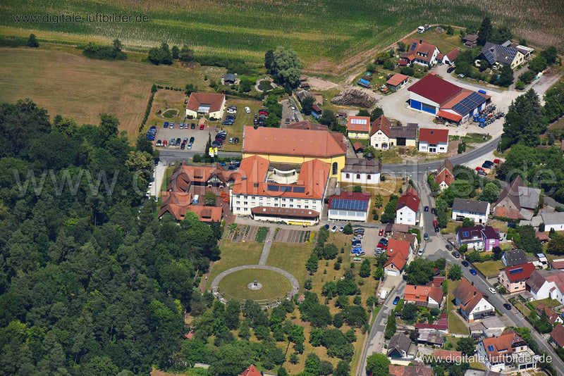 Luftaufnahme Bildungshaus Kloster in Schwarzenberg | Mittelfranken, Bayern