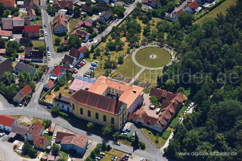 Luftaufnahme Wallfahrtskirche Maria Hilf in Schwarzenberg | Mittelfranken, Bayern
