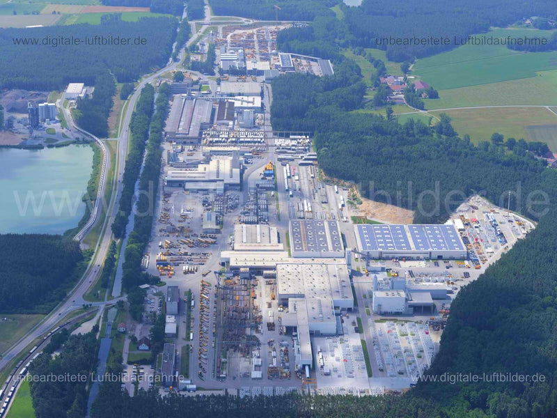 Luftaufnahme Gewerbegebiet Schlierferheide in Sengenthal | Oberpfalz, Bayern
