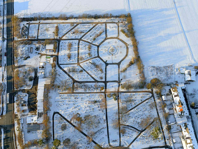 Luftaufnahme Neuer Friedhof Stein in Stein | Mittelfranken, Bayern