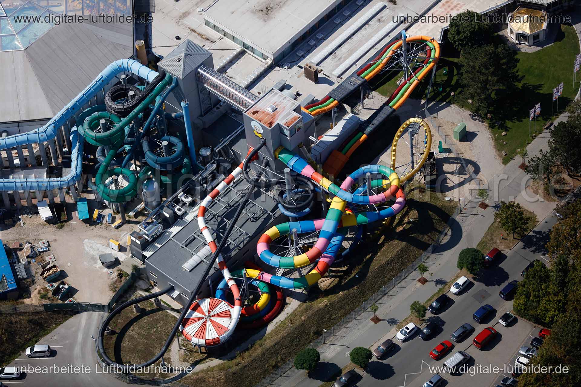 Luftaufnahme Palm Beach Erlebnisbad in Stein | Mittelfranken, Bayern