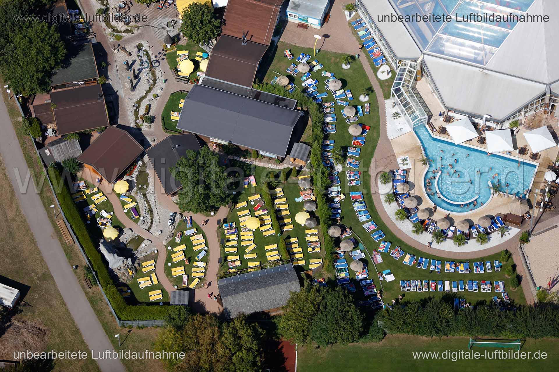 Luftaufnahme Palm Beach Erlebnisbad in Stein | Mittelfranken, Bayern