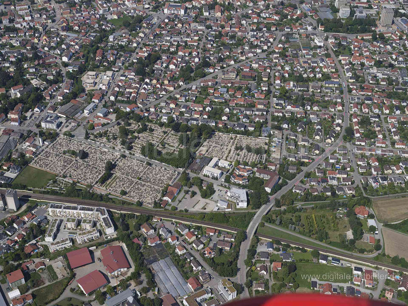 Luftaufnahme Friedhof Straubing in Straubing | Niederbayern, Bayern