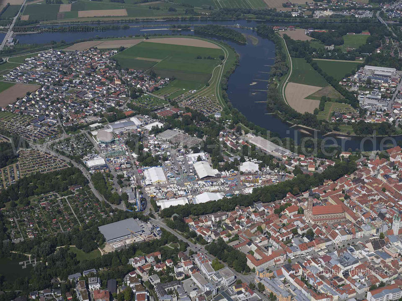 Luftaufnahme Geberviertel in Straubing | Niederbayern, Bayern