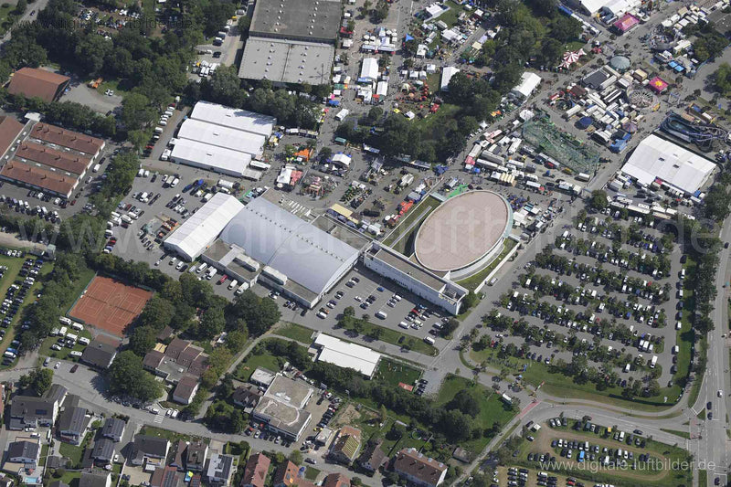 Luftaufnahme Messehalle Straubing in Straubing | Niederbayern, Bayern