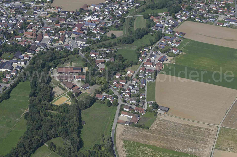 Luftaufnahme Straubing Friedhof in Straubing | Niederbayern, Bayern