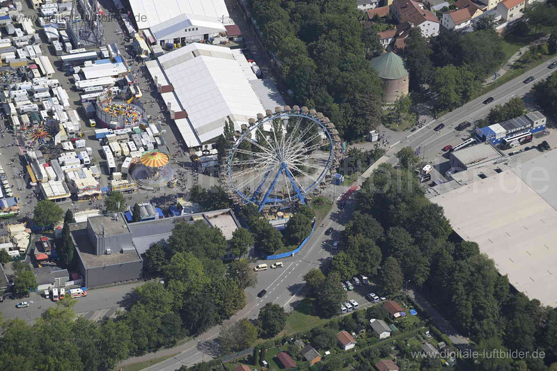 Luftaufnahme Volksfest in Straubing in Straubing | Niederbayern, Bayern