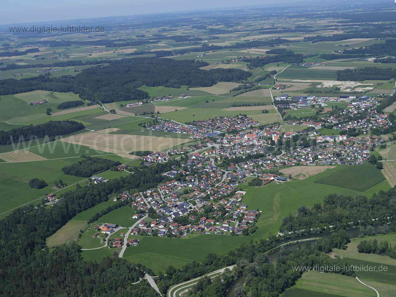 Luftaufnahme Tacherting in Tacherting | Oberbayern, Bayern