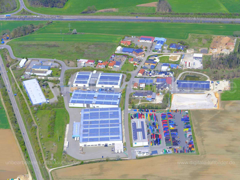 Luftaufnahme Gewerbegebiet Theuern in Theuern | Oberpfalz, Bayern