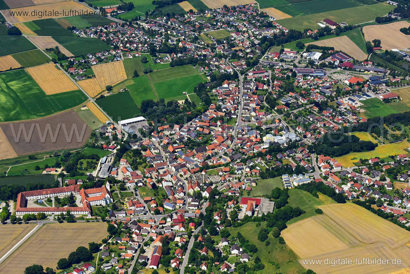 Luftaufnahme Thierhaupten in Thierhaupten | Schwaben, Bayern