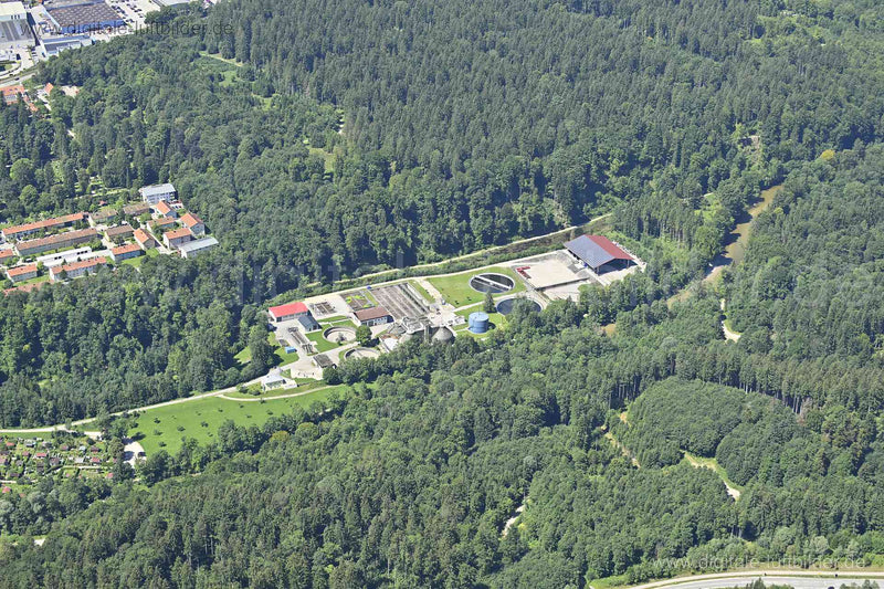 Luftaufnahme Klärwerk Traunstein in Traunstein | Oberbayern, Bayern