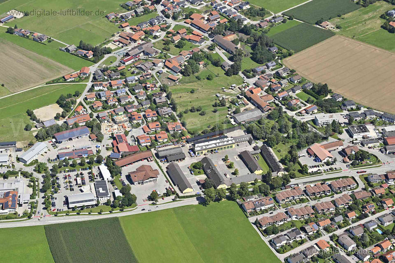 Luftaufnahme RVO Betriebshof Traunstein in Traunstein | Oberbayern, Bayern