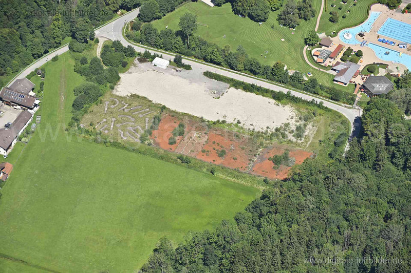 Luftaufnahme Schwimmbad Traunstein in Traunstein | Oberbayern, Bayern