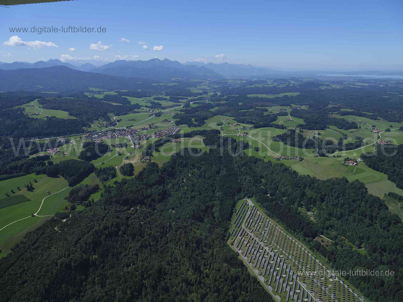Luftaufnahme Solarpark Teisendorf in Traunstein | Oberbayern, Bayern