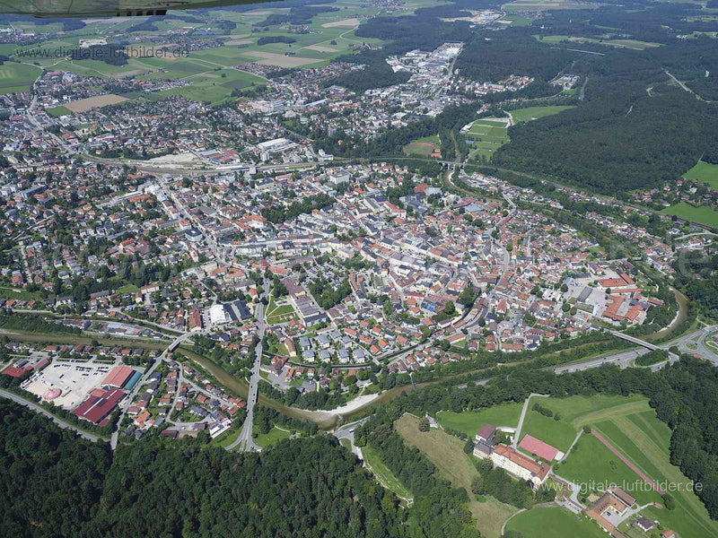 Luftaufnahme Traunstein in Traunstein | Oberbayern, Bayern