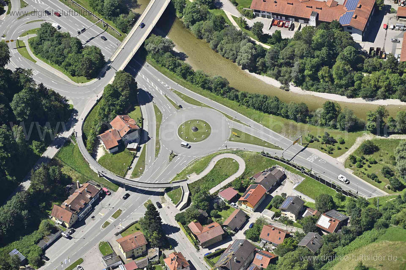 Luftaufnahme Traunstein in Traunstein | Oberbayern, Bayern