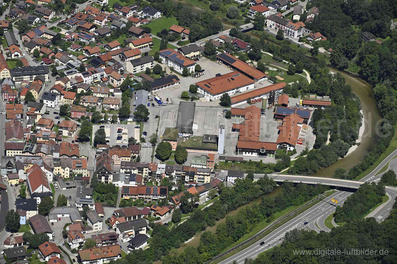 Luftaufnahme Wertstoffhof Traunstein in Traunstein | Oberbayern, Bayern