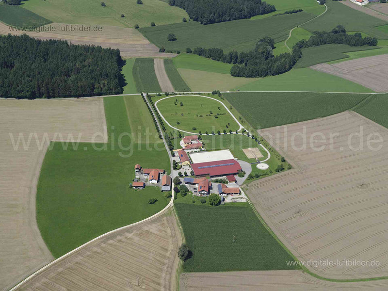 Luftaufnahme Reithof Hilling in Trostberg | Oberbayern, Bayern