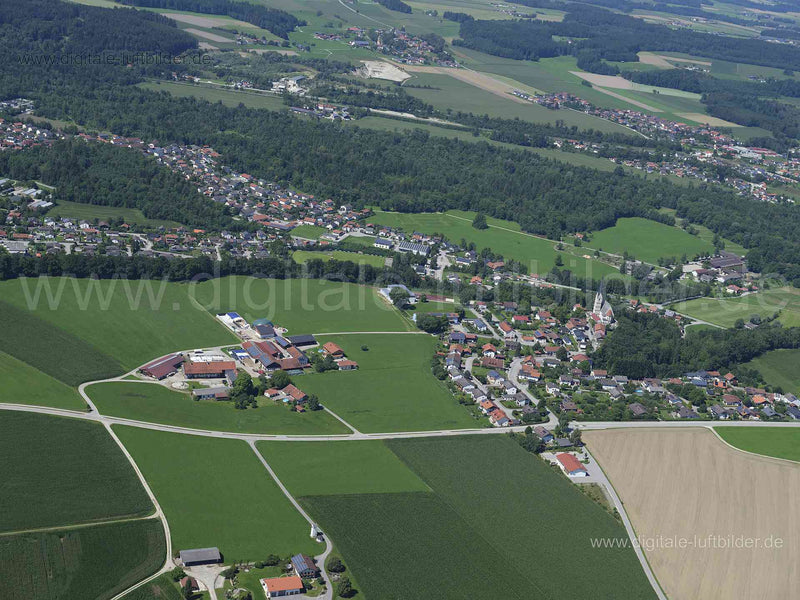 Luftaufnahme Trostberg, Hofstett in Trostberg | Oberbayern, Bayern