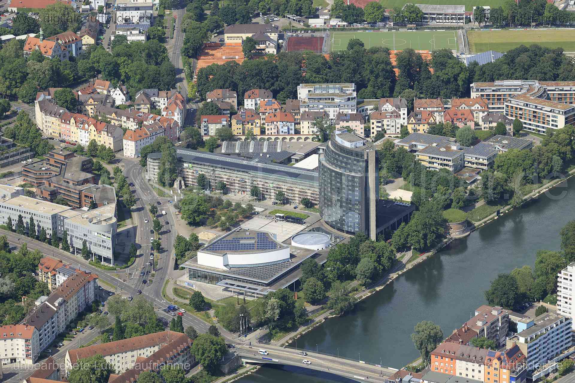 Luftaufnahme Congresszentrum Ulm in Ulm | Ulm, Baden-Württemberg