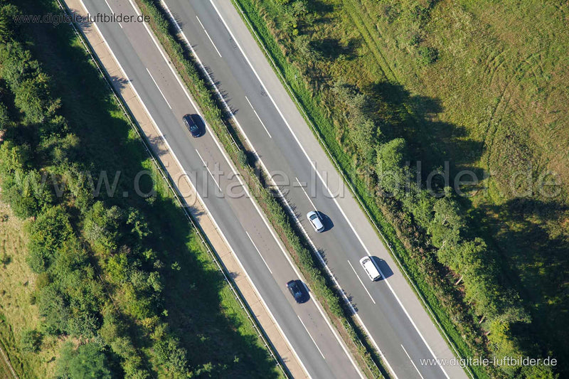 Luftaufnahme Autobahn in unbekannt | Mittelfranken, Bayern