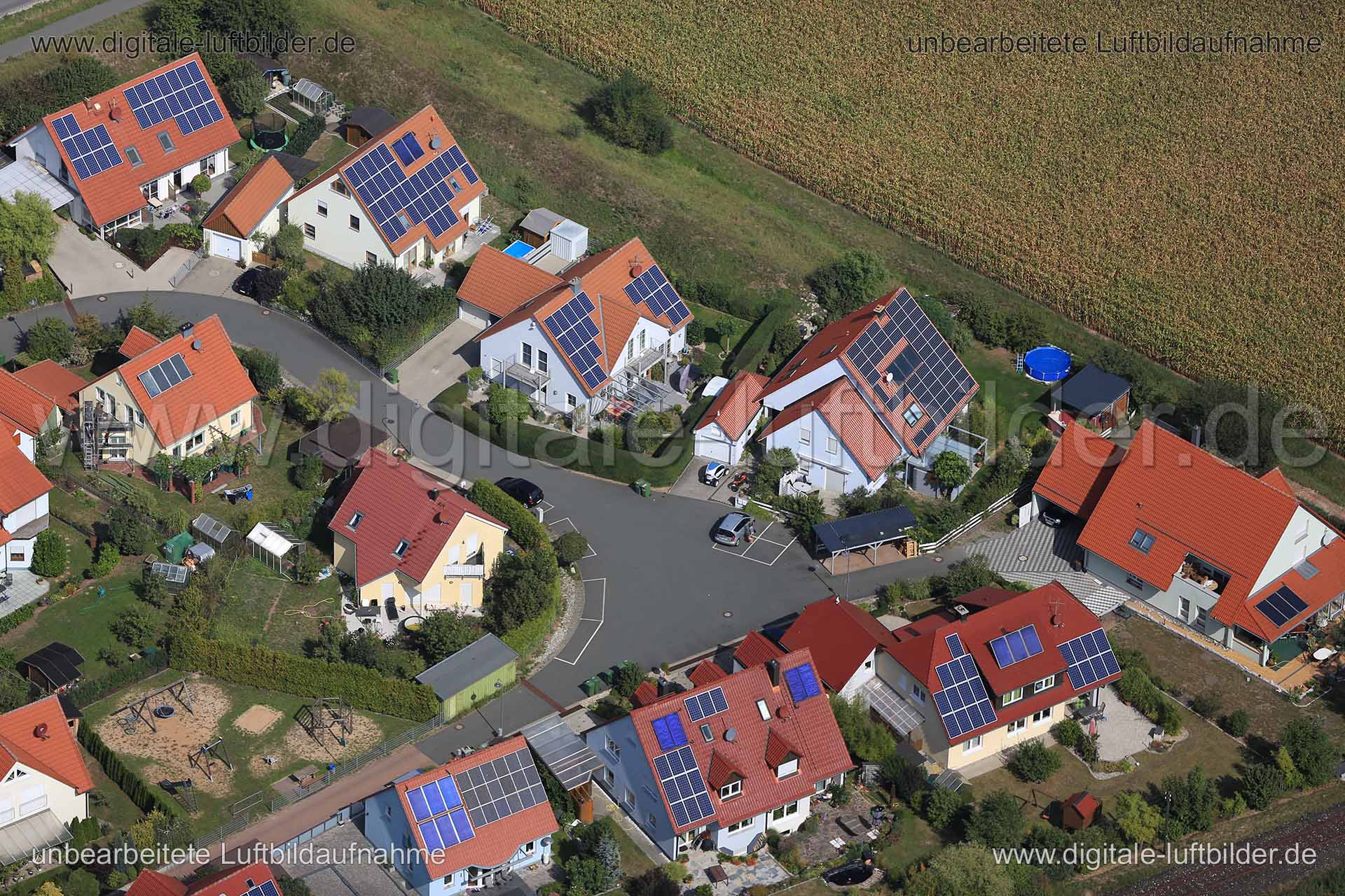 Luftaufnahme Neubausiedlung in unbekannt | Mittelfranken, Bayern