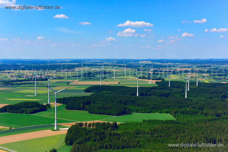 Luftaufnahme Windräder in unbekannt | Oberpfalz, Bayern