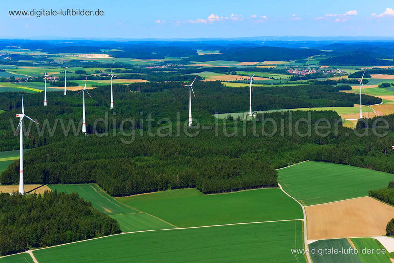 Luftaufnahme Windräder in unbekannt | Oberpfalz, Bayern
