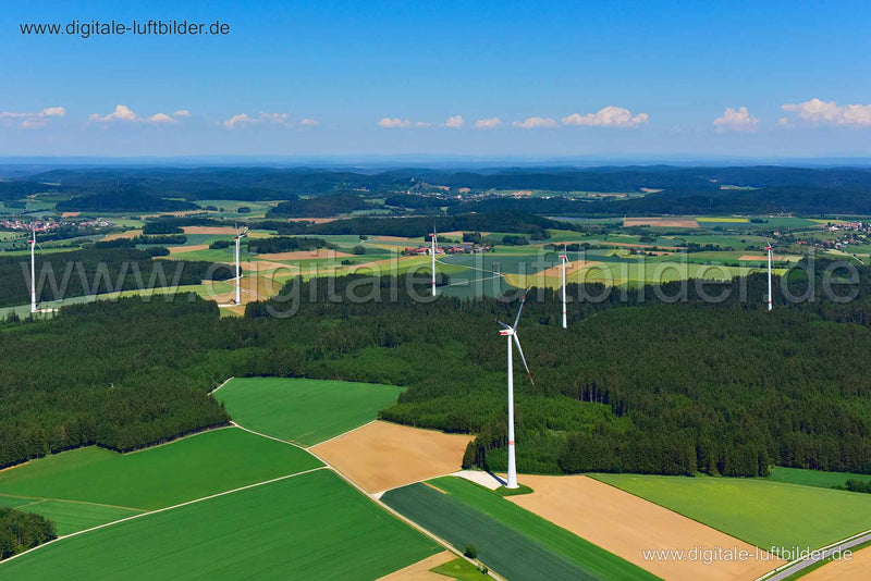 Luftaufnahme Windräder in unbekannt | Oberpfalz, Bayern