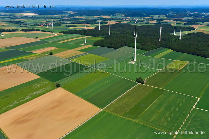 Luftaufnahme Windräder in unbekannt | Oberpfalz, Bayern