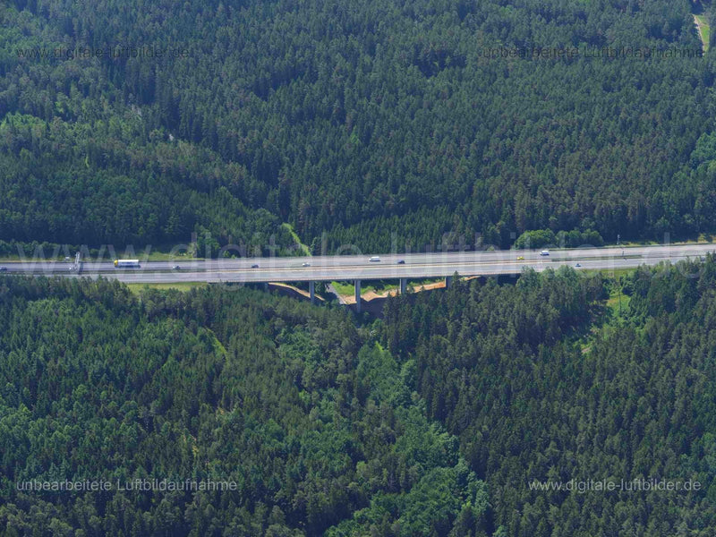 Luftaufnahme Talbrücke bei Hohenkemnath in Ursensollen | Oberpfalz, Bayern