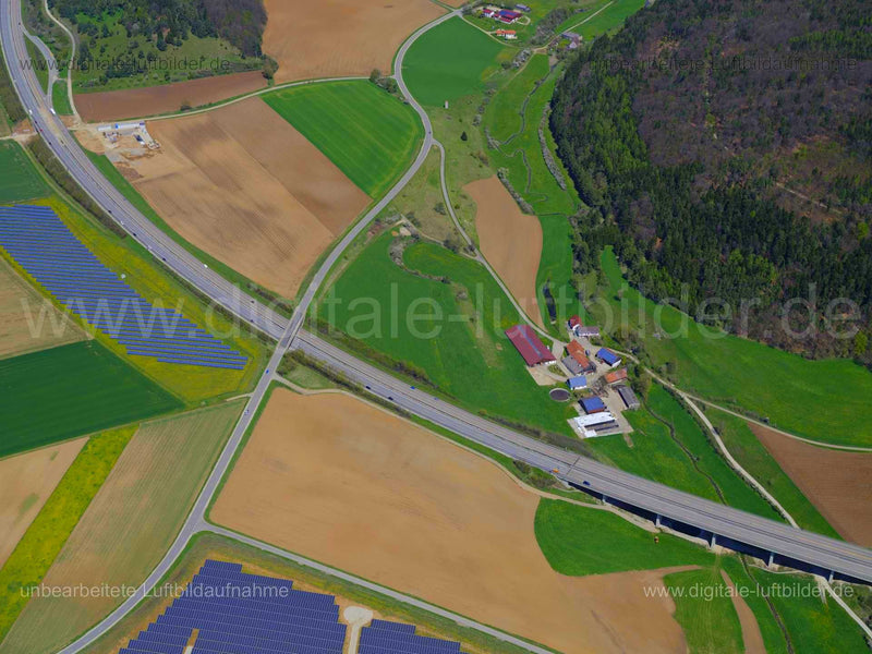 Luftaufnahme Autobahn A6 bei Velburg in Velburg | Oberpfalz, Bayern