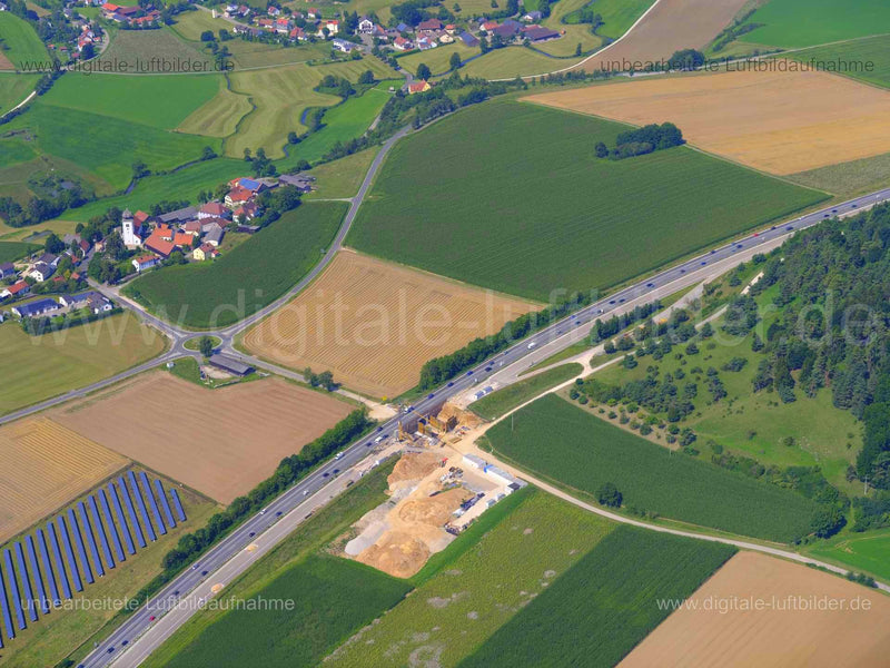 Luftaufnahme Baustelle bei Velburg in Velburg | Oberpfalz, Bayern