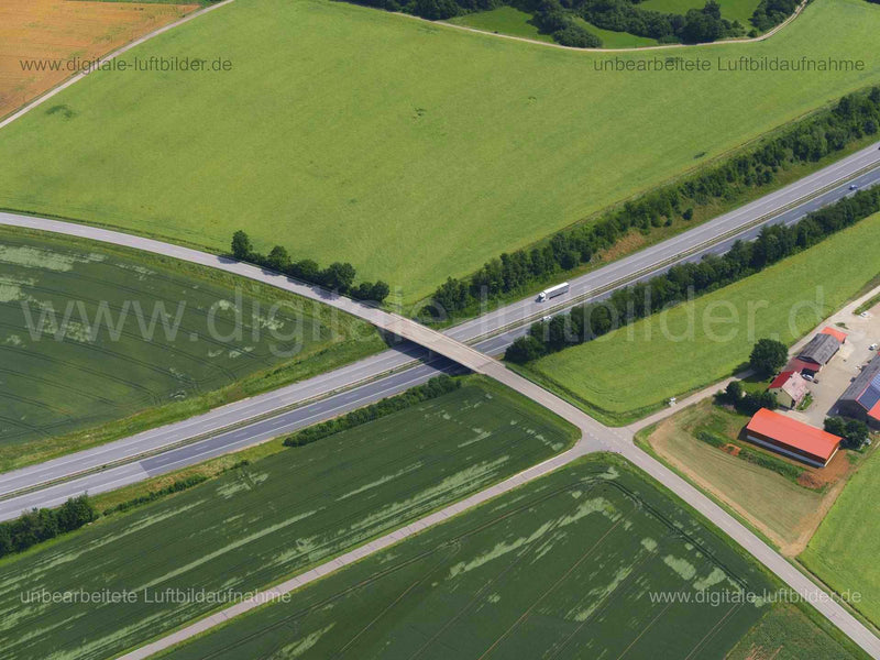 Luftaufnahme Brücke bei Geigerheid in Velburg | Oberpfalz, Bayern