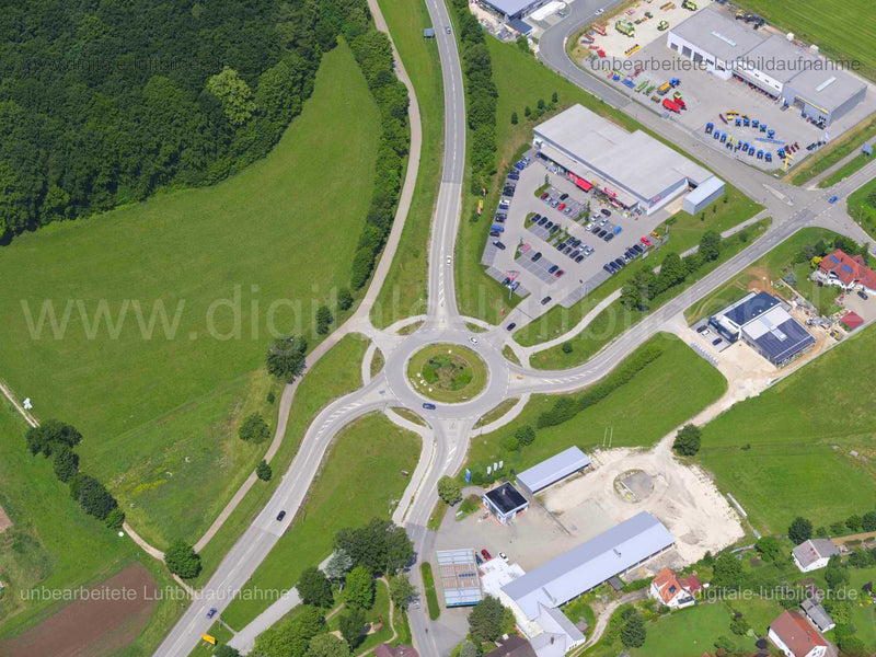 Luftaufnahme Kreisverkehr in Velburg in Velburg | Oberpfalz, Bayern